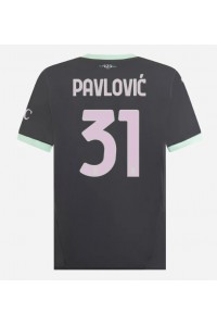 Fotbalové Dres AC Milan Strahinja Pavlovic #31 Třetí Oblečení 2024-25 Krátký Rukáv